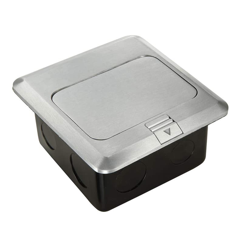 Waterproof Pop-Up Floor Outlet with USB Chargers, Stainless Steel