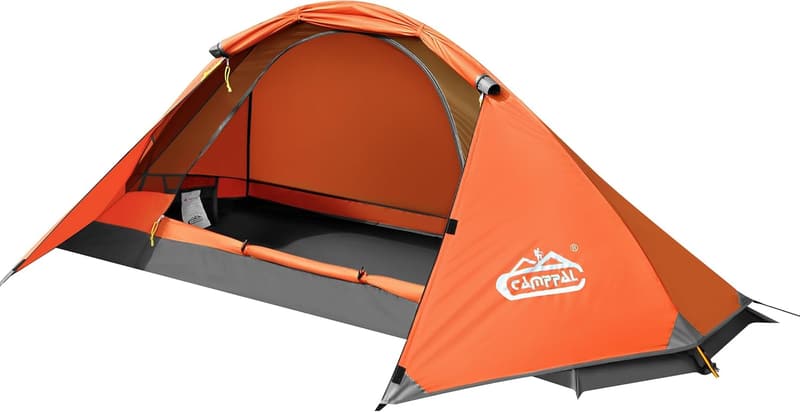 4-Season Waterproof 1-Person Camping Tent for Backpacking
