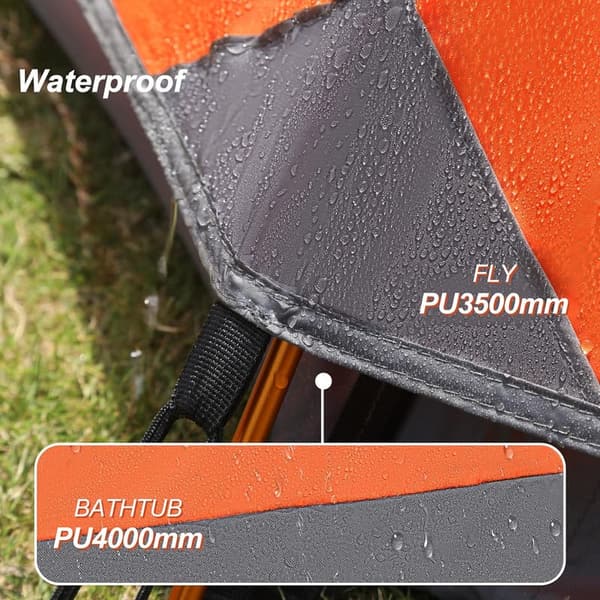 4-Season Waterproof 1-Person Camping Tent for Backpacking