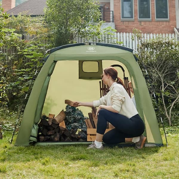 Portable Water-Resistant Bike Storage Tent for 3 Bikes