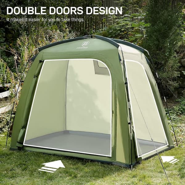 Portable Water-Resistant Bike Storage Tent for 3 Bikes