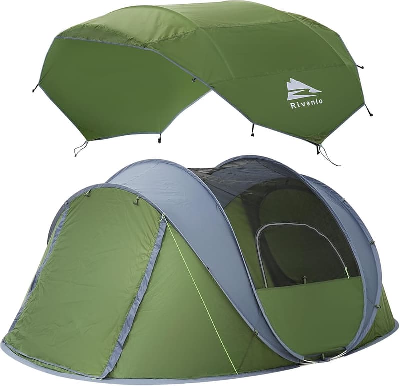 4-6 Person Waterproof Instant Pop-Up Camping Tent