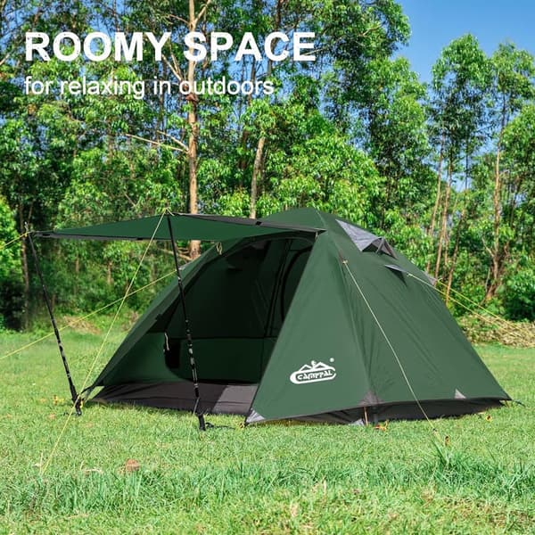 4-Season Waterproof Tent for 2-3 People - Ideal for Camping