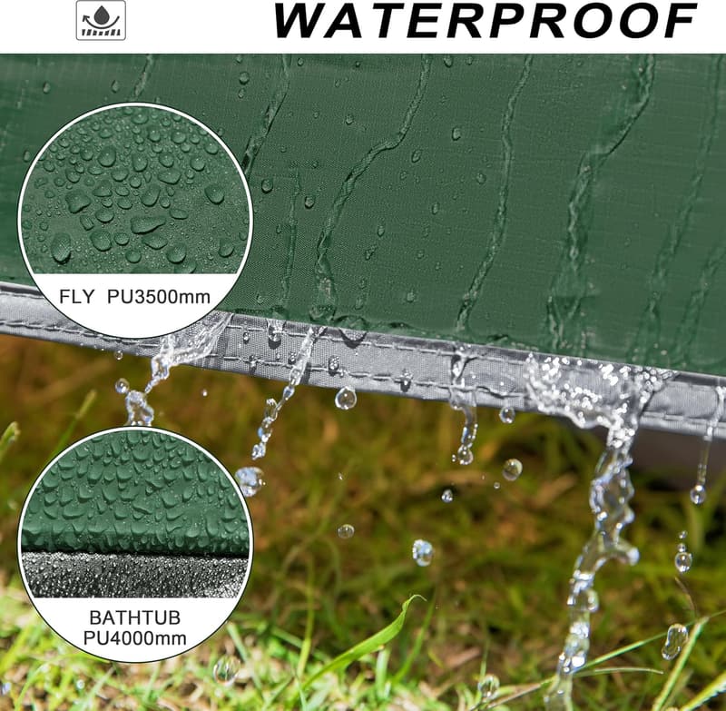 4-Season Waterproof Tent for 2-3 People - Ideal for Camping