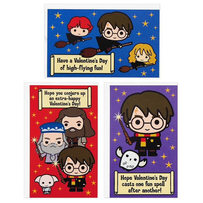 Harry Potter Mini Valentine's Day Cards & Stickers for Kids
