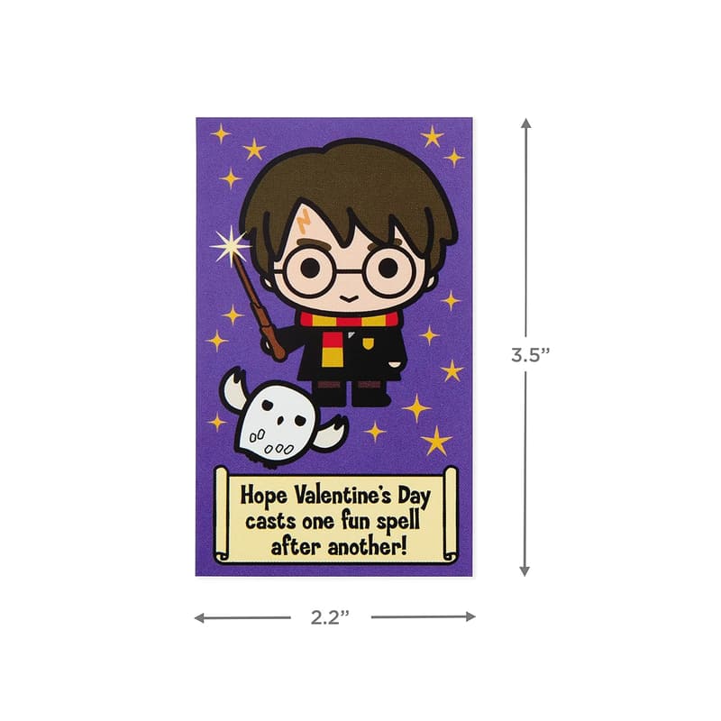 Harry Potter Mini Valentine's Day Cards & Stickers for Kids
