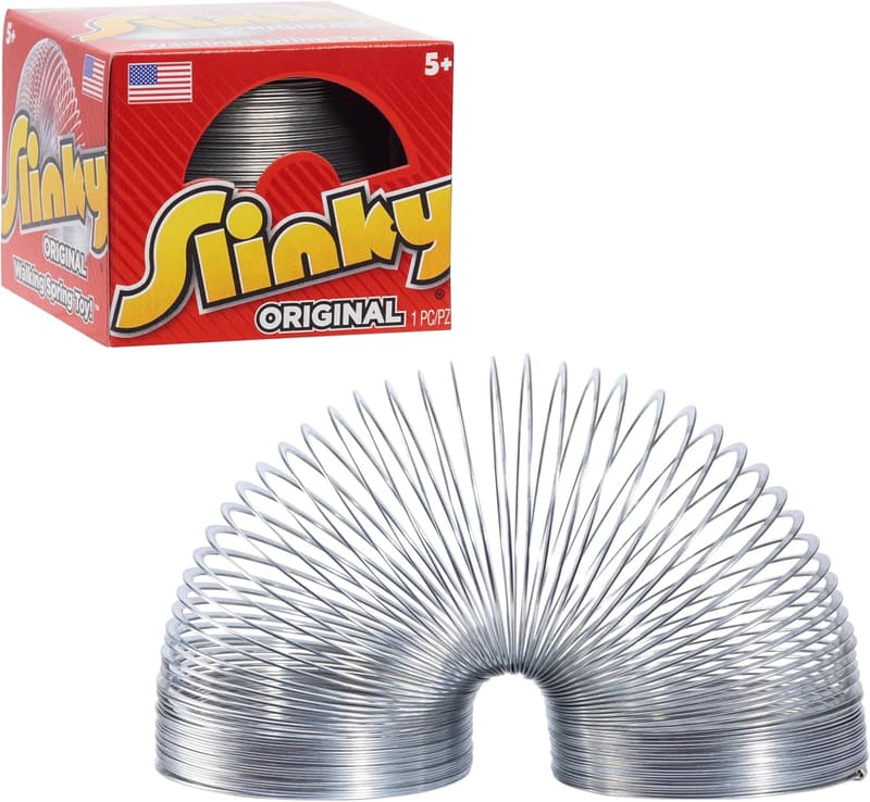 Metal Slinky Walking Spring Toy - 2.75-inch Diameter
