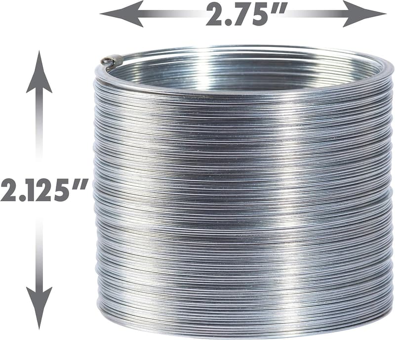 Metal Slinky Walking Spring Toy - 2.75-inch Diameter