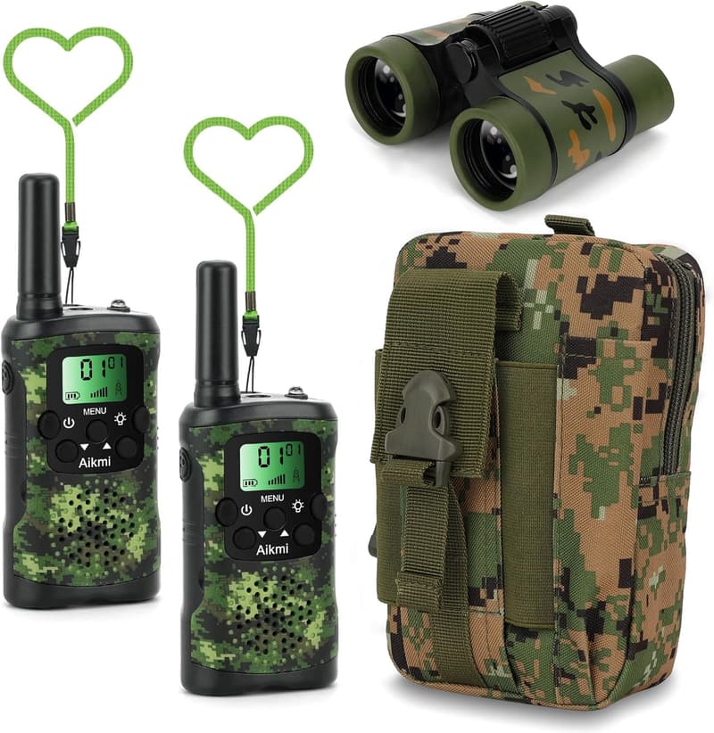 Kids Walkie Talkies - 2-Way Radio, 3-Mile Range, Green