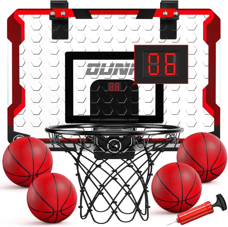 Indoor Basketball Hoop Set for Kids - Mini with 4 Balls