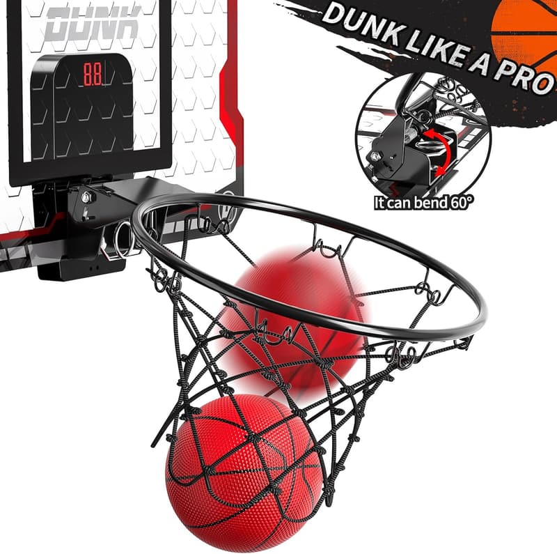 Indoor Basketball Hoop Set for Kids - Mini with 4 Balls