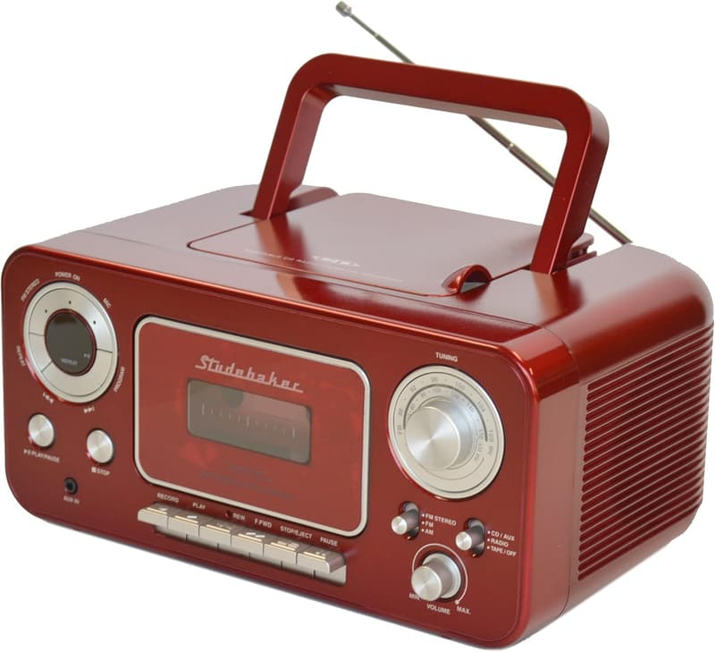Portable Stereo CD Player with AM/FM Radio & Cassette Recorder