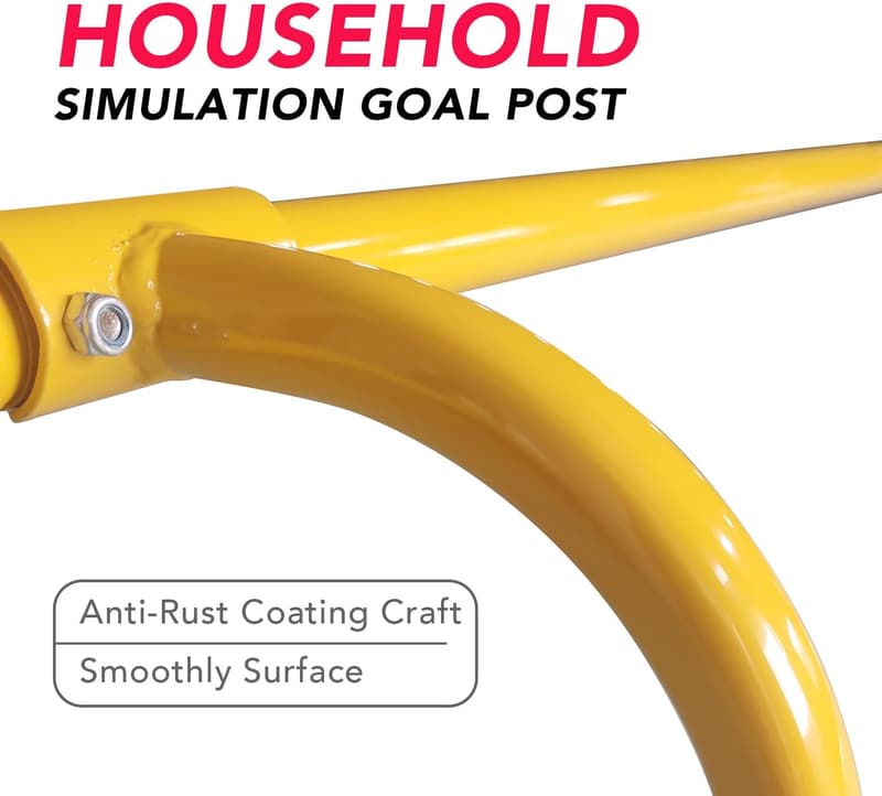 Adjustable Height Football Goal Post with Sturdy Steel Frame