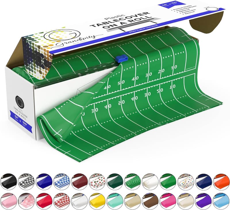 Super Bowl Football Tablecloth Roll (54