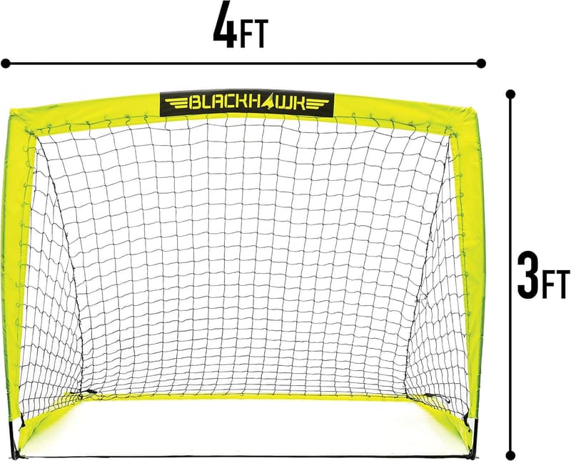 Portable Blackhawk Soccer Goal for Youth & Adults - Multiple Sizes