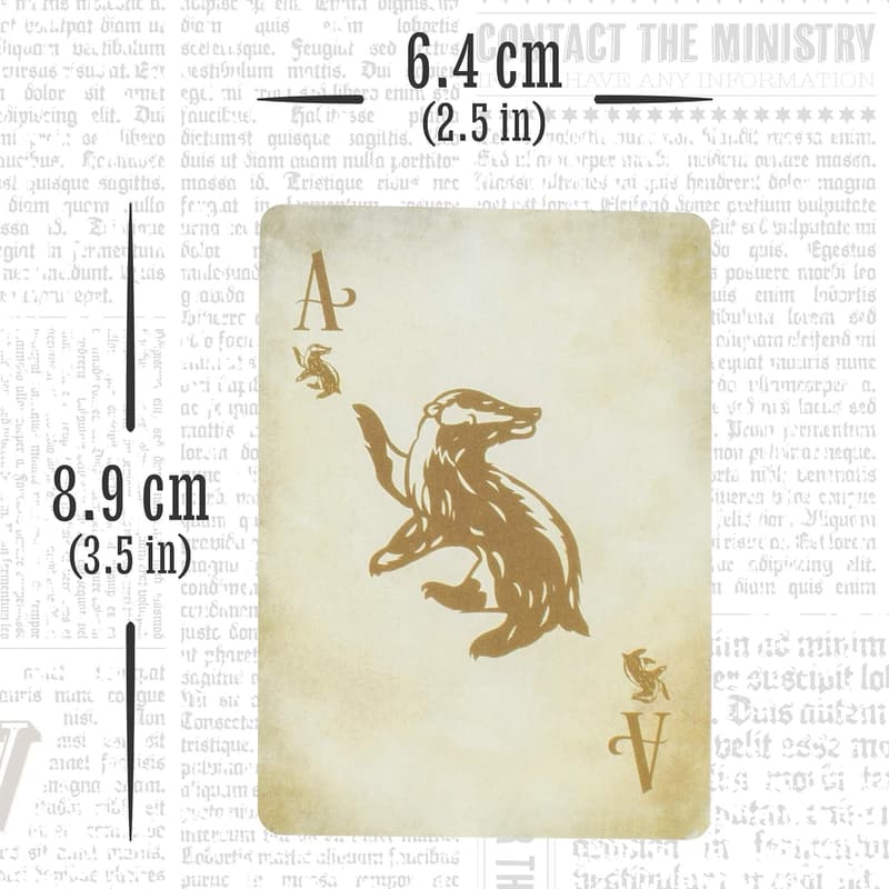 Hogwarts House Symbol Playing Cards