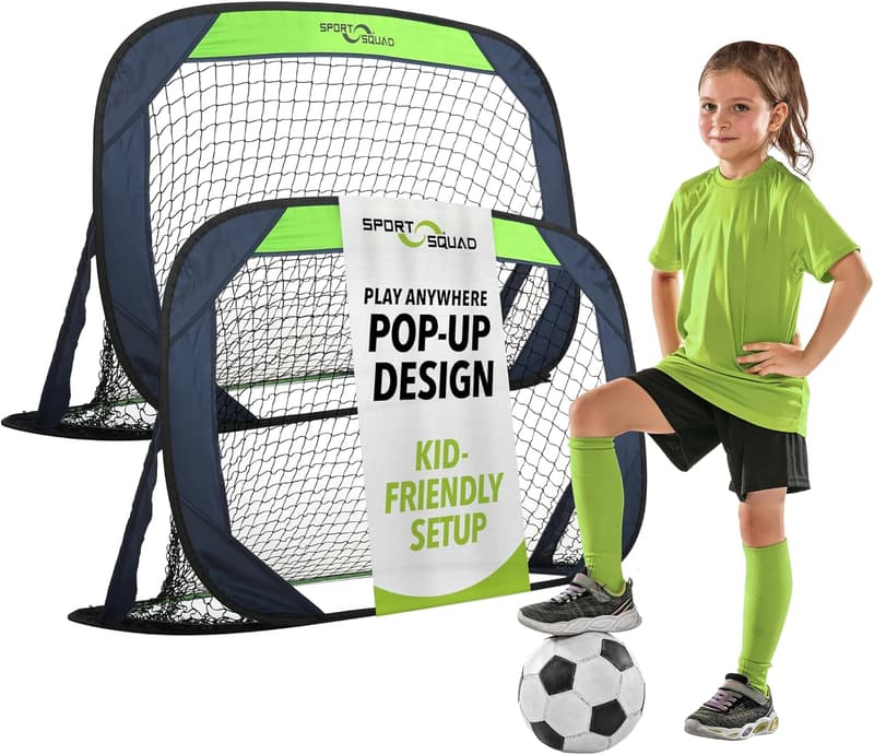 Portable Soccer Goal Set - Pop-Up Training Net for All Ages