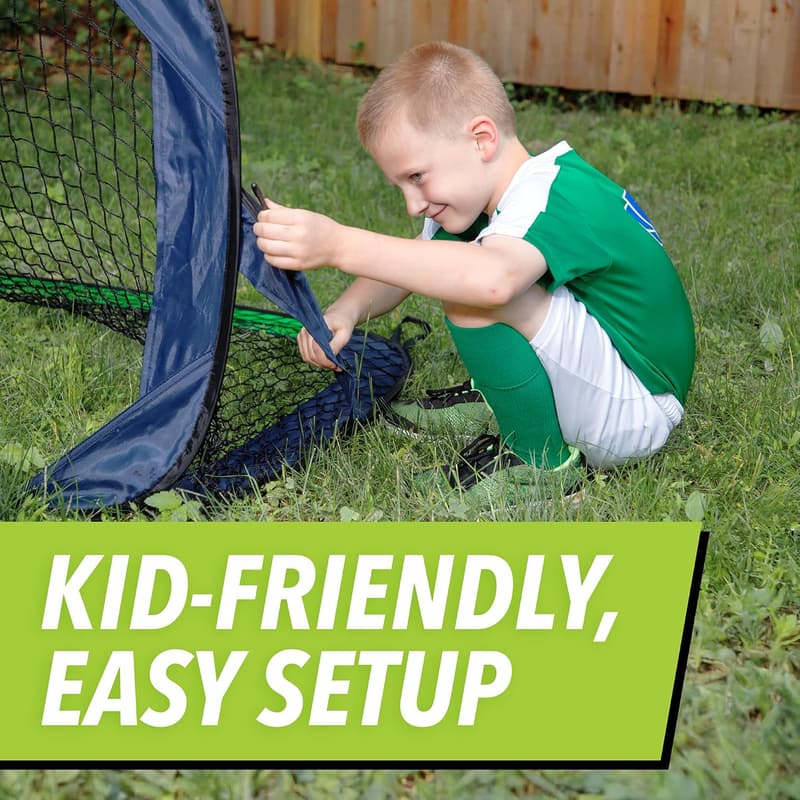 Portable Soccer Goal Set - Pop-Up Training Net for All Ages
