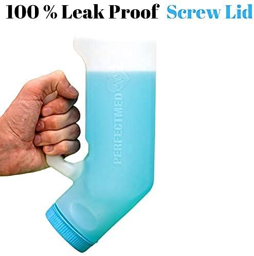 Portable Spill-Proof Urinals for Men (2-Pack) - 32 oz