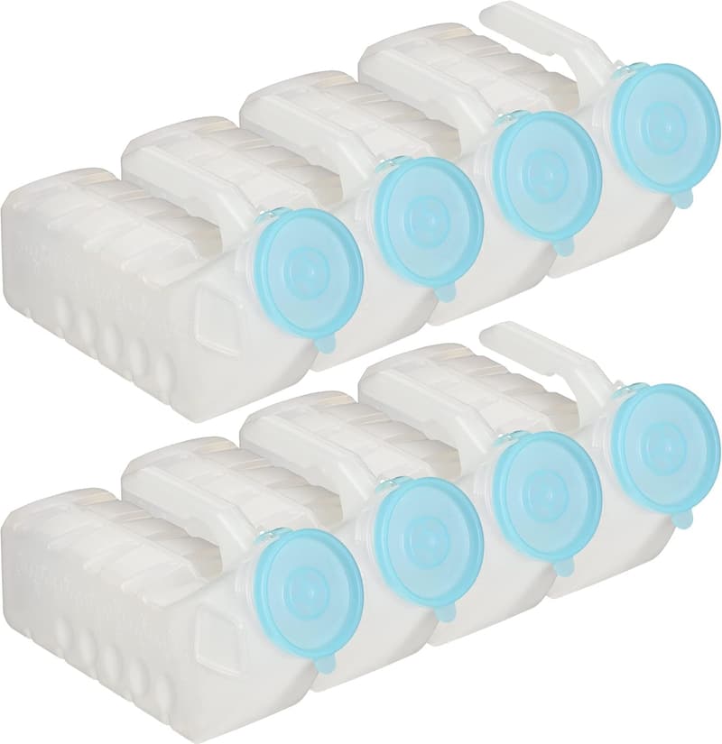 Men's Portable Urinals with Glow-in-the-Dark Cap (8 Pack)