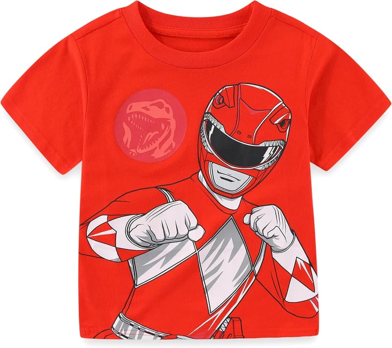 Power Rangers Short Sleeve T-Shirts for Boys (4 Pack)