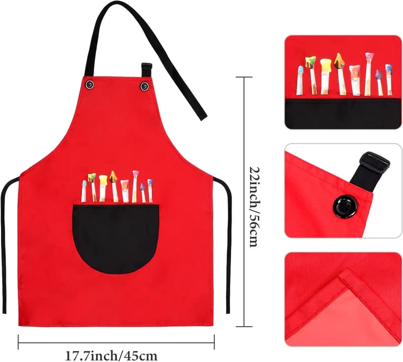 Kids Artist Costume Set with Beret and Tie Dye Apron