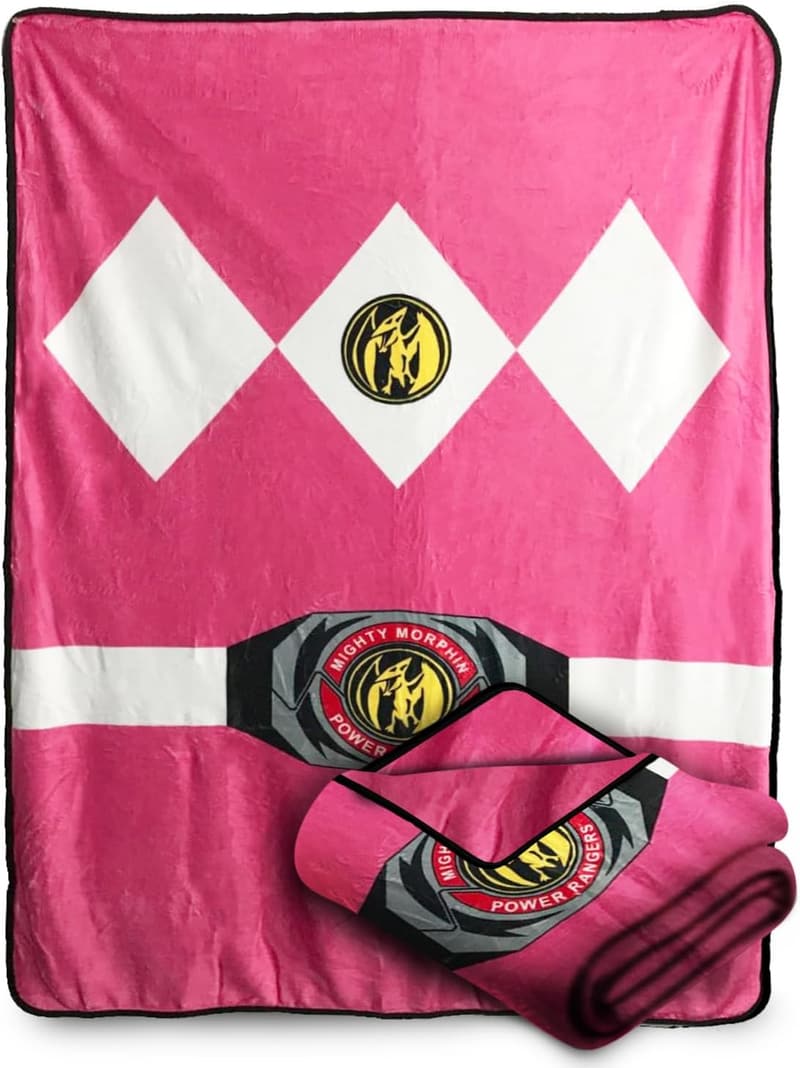 Mighty Morphin Power Rangers Pink Ranger Fleece Blanket