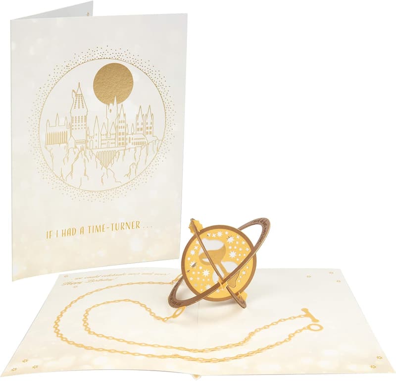 Harry Potter Time Turner Pop-Up Birthday Card - Handcrafted Gift