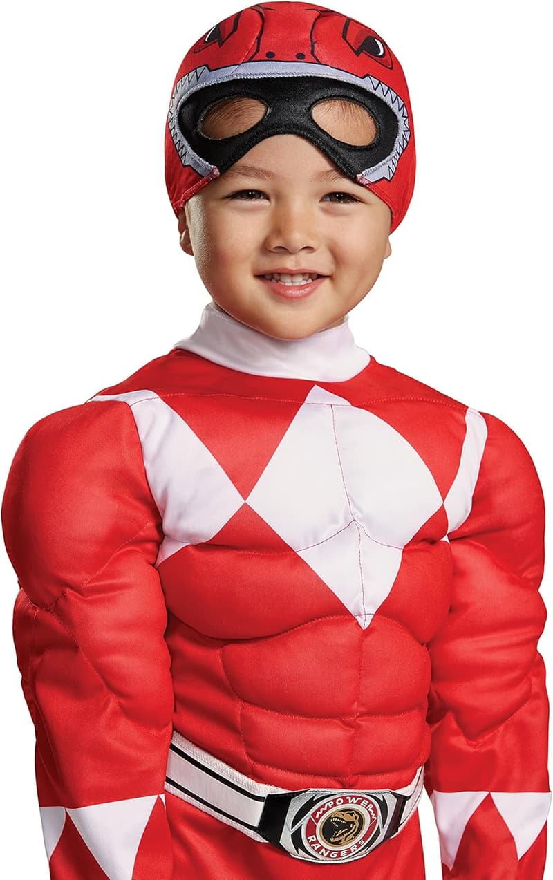 Red Ranger Toddler Muscle Costume, Size 2T