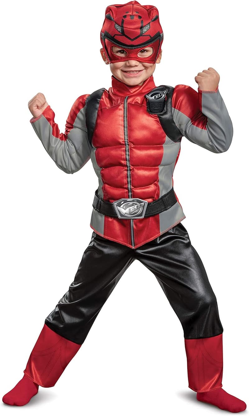 Toddler Red Ranger Muscle Costume for Dress-Up