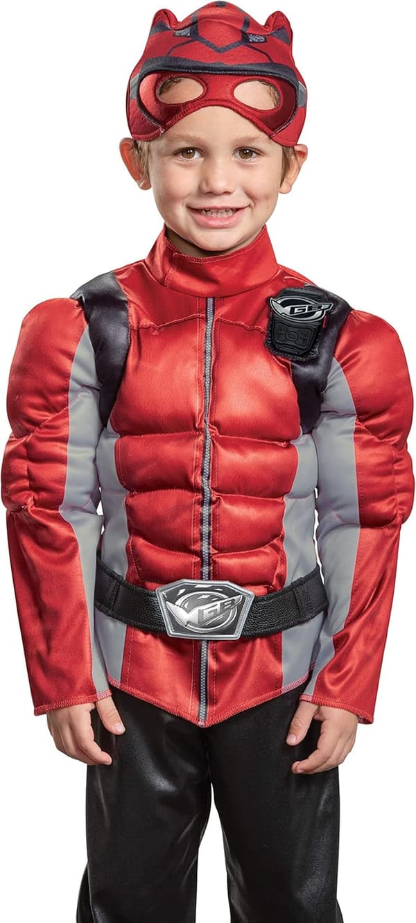 Toddler Red Ranger Muscle Costume for Dress-Up