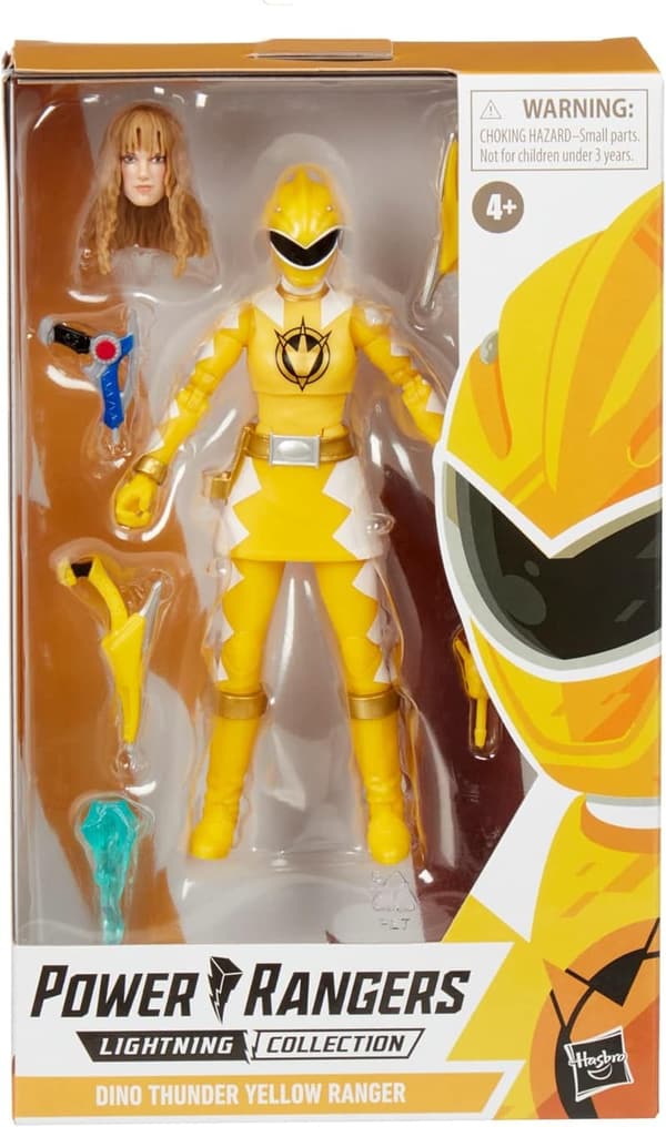 Dino Thunder Yellow Ranger 6-Inch Premium Action Figure for Kids