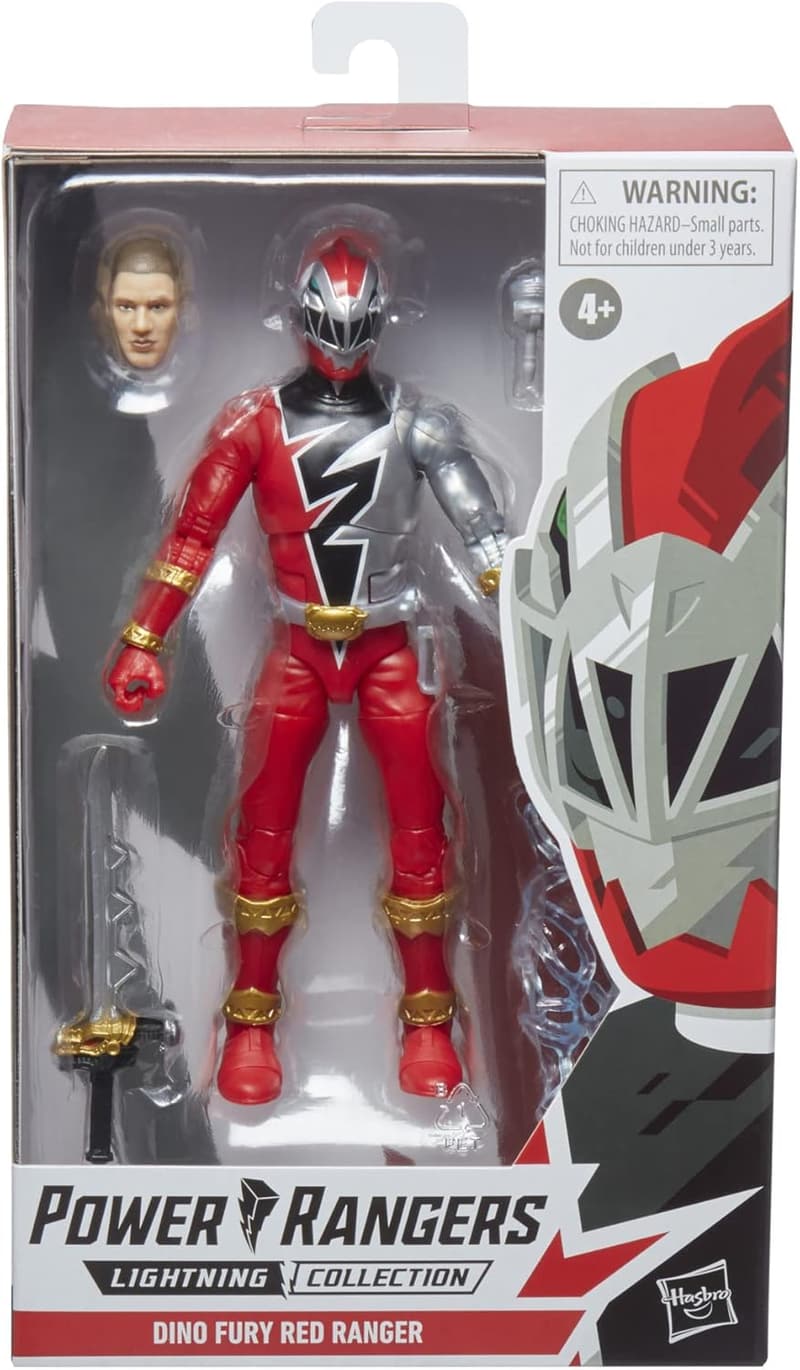 Dino Fury Red Ranger 6-Inch Premium Action Figure Collectible