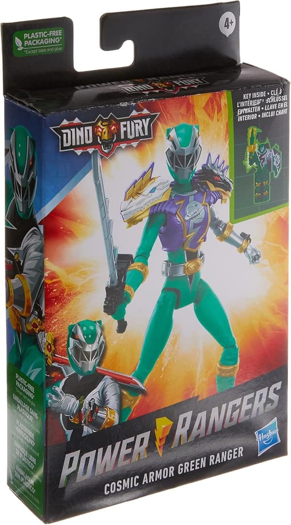 Power Rangers Dino Fury Green Ranger Action Figure, 6-Inch