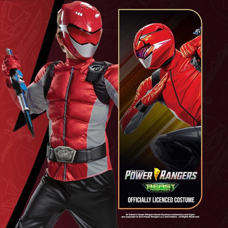 Beast Morphers Red Ranger Classic Child Costume