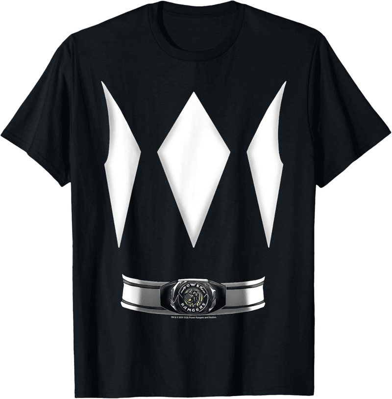 Halloween Black Ranger Costume T-Shirt for Kids