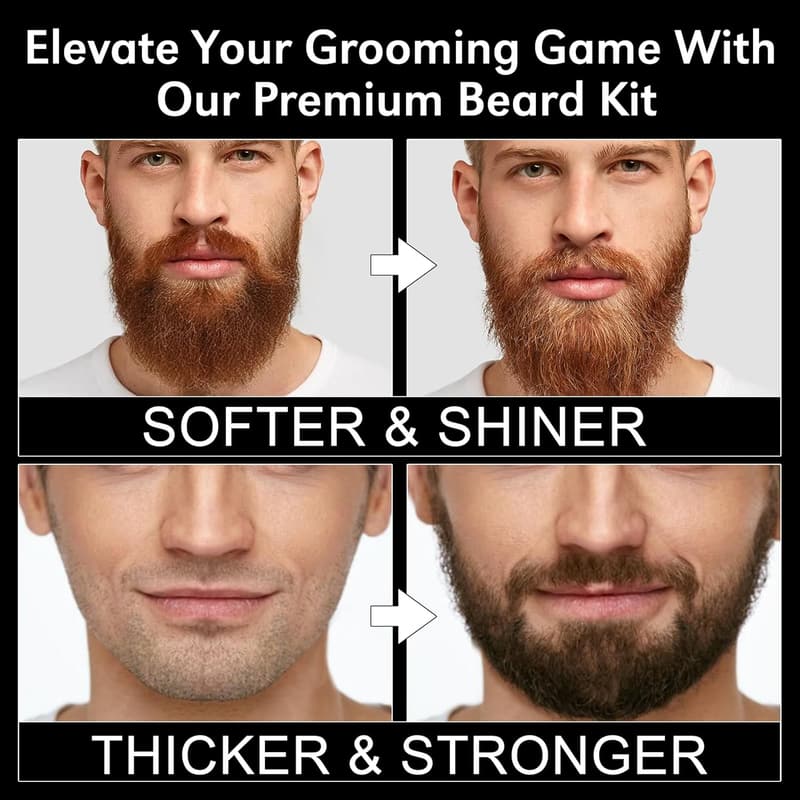Beard Grooming Kit for Men – Father's Day & Birthday Gift