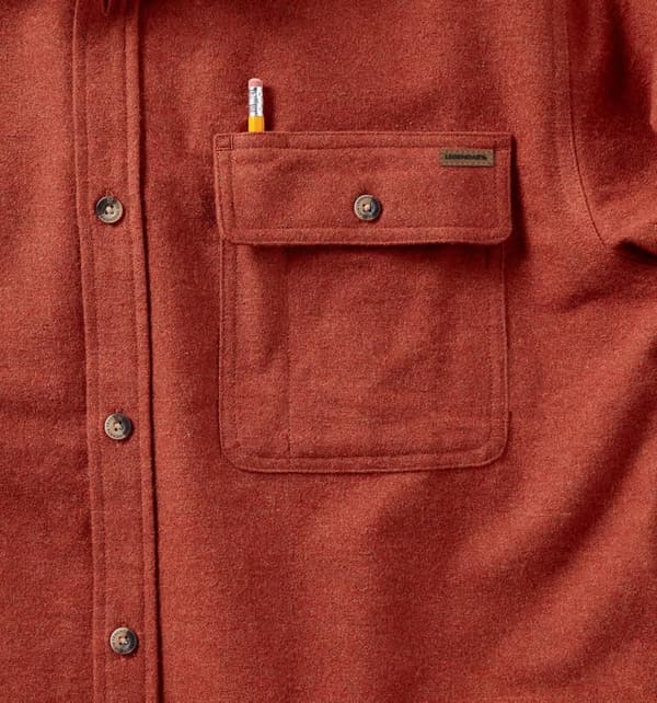Men's Buck Camp Flannel Shirt with Corduroy Cuffs