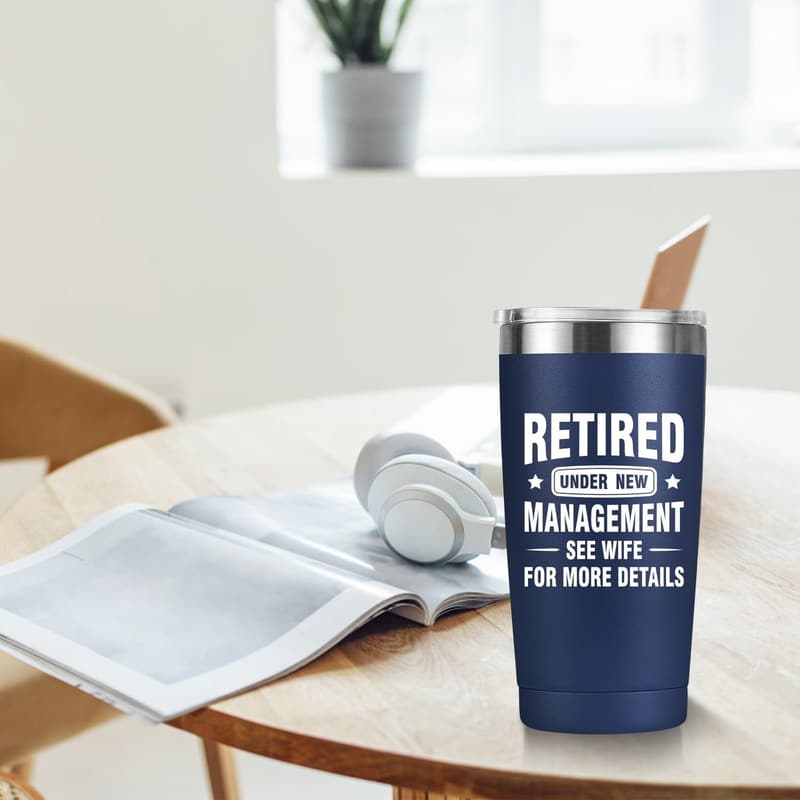Retirement Coffee Tumbler for Men - 20oz 