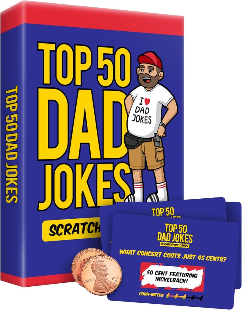 Father's Day Scratch-Off Cards - 50 Dad Jokes Gift Set