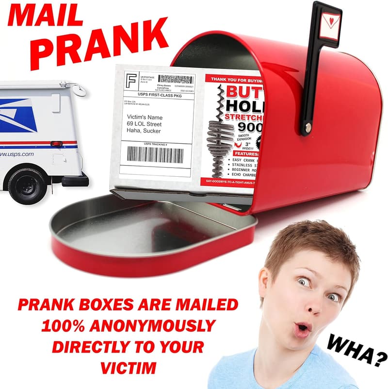 Funny Gag Gift Box - Butt Hole Stretcher Prank 9000