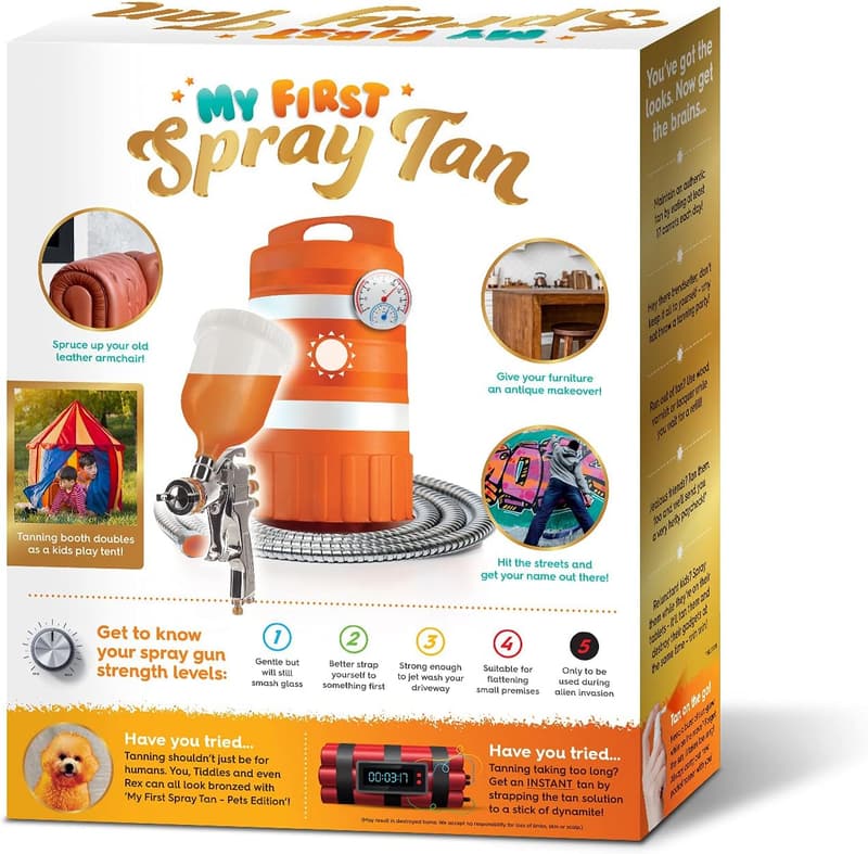 Funny Gift Box for New Parents - My First Spray Tan Prank