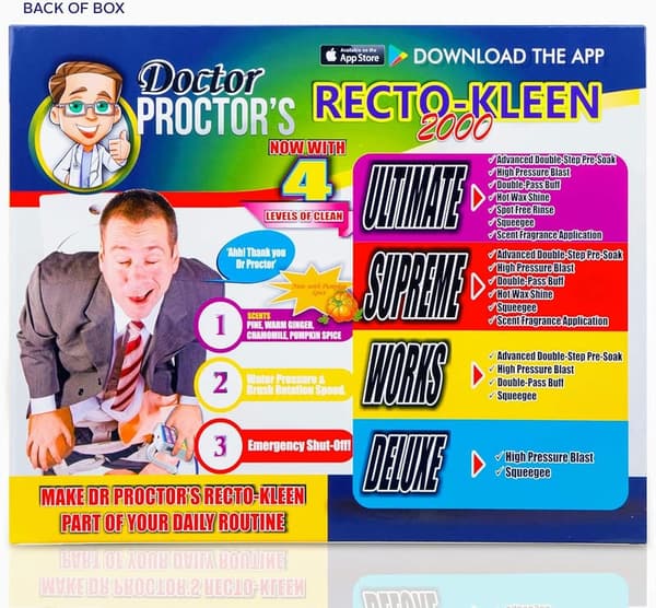 Funny Prank Gift Box - Dr. Proctor's Recto-Kleen 2000