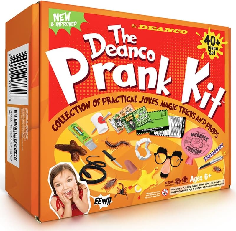 Ultimate Prank Kit for Kids - 40-Pc Party Favors & Jokes