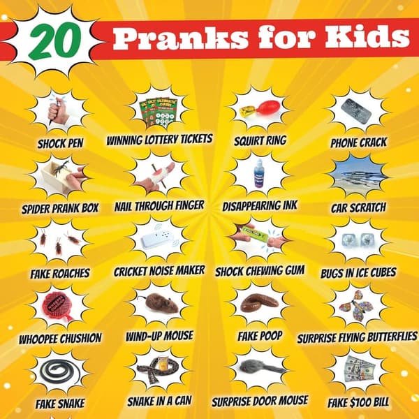 Ultimate Prank Kit for Kids - 20 Practical Joke Toys