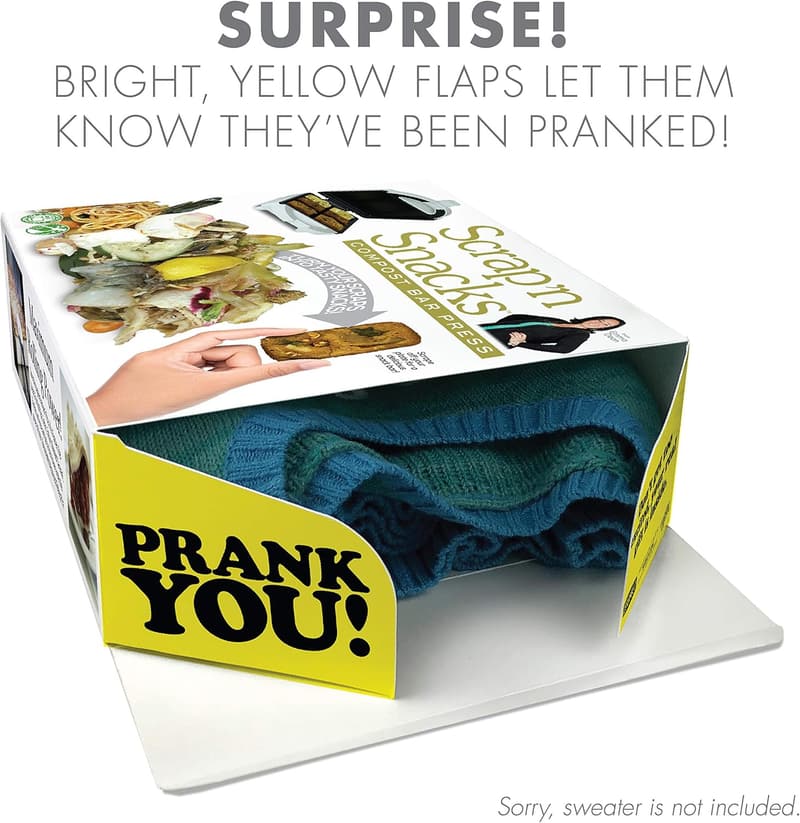 Funny Prank Gift Box - Scrap'n Snacks Gag Present for Pranksters