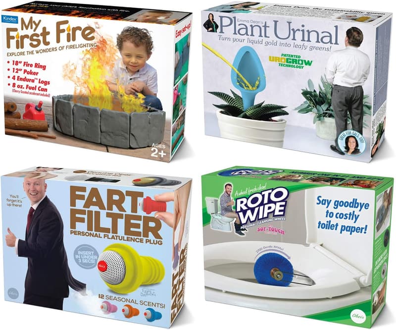 Funny Prank Gift Box Bundle - 4 Unique Medium-Sized Boxes