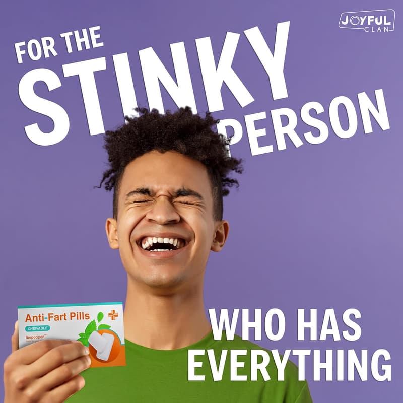 Funny Anti-Fart Gum Prank - Gag Gift for Secret Santa