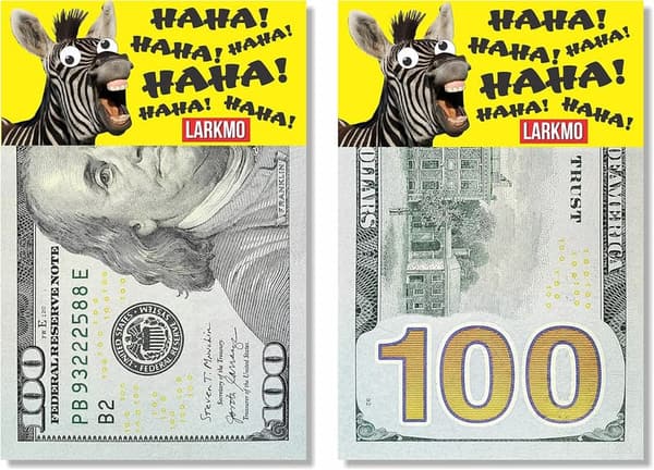 Funny $100 Bill Prank Kit for All Ages - 50 Pieces