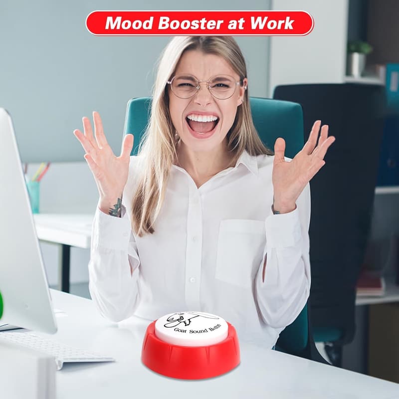 Funny Goat Sound Desk Toy Button for Office Gag Gifts